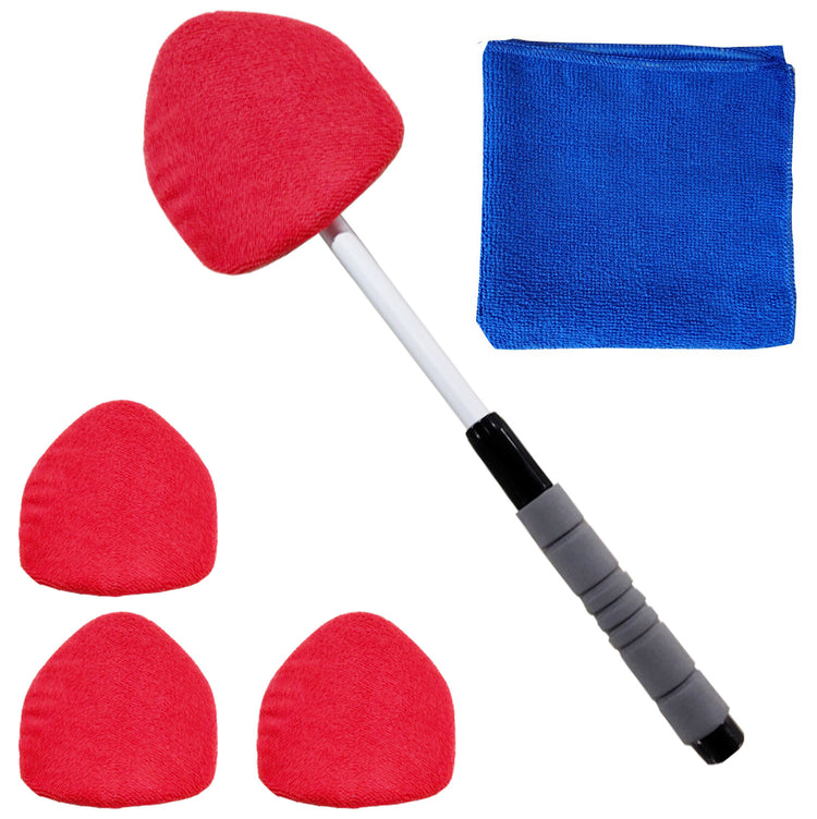 Telescopic Microfiber Car Windshield Defogger Window Cleaning Brush