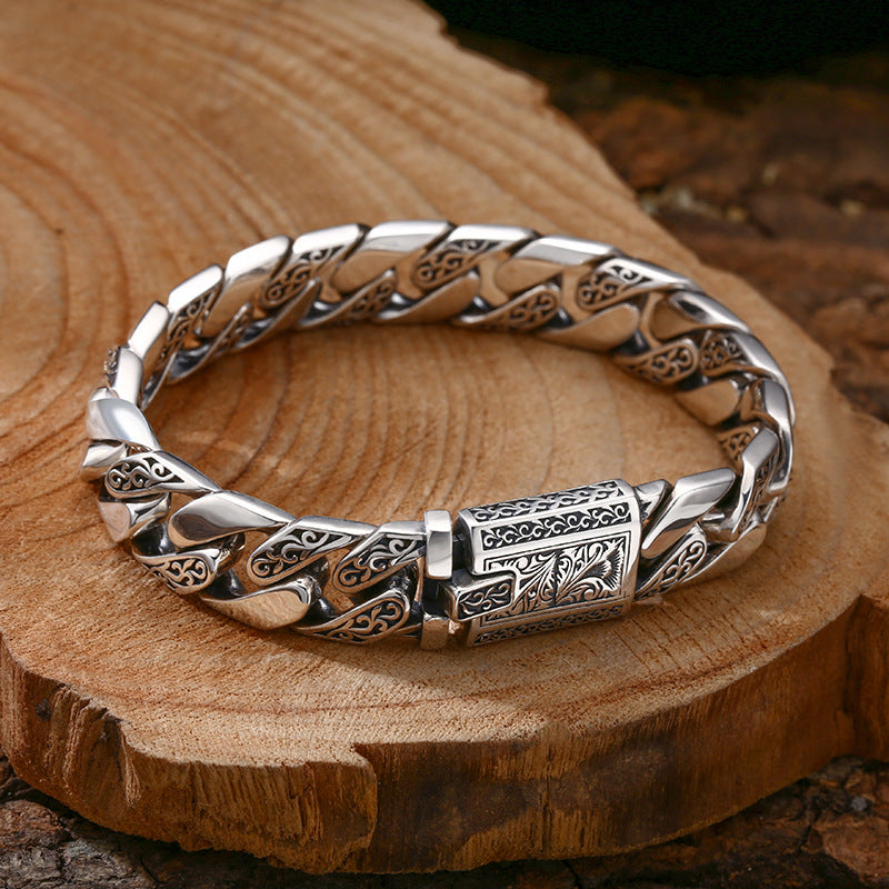 Vintage-Style Cuban Link Bracelet