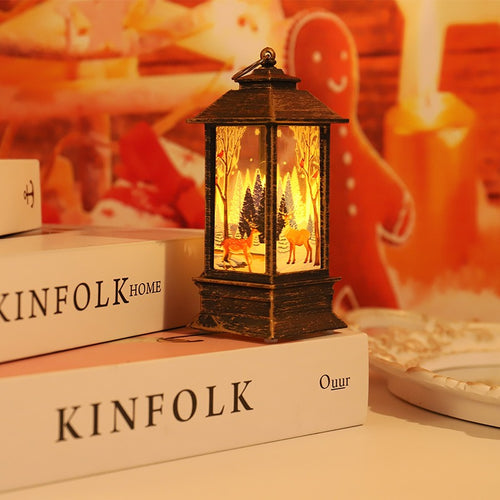 Christmas wind lights candles table lamps small night lights elderly snowmen decorations small night lights desktop ornaments