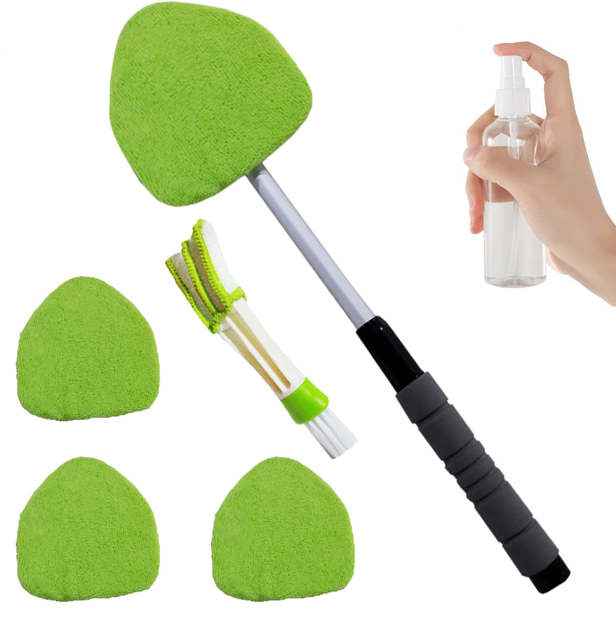 Telescopic Microfiber Car Windshield Defogger Window Cleaning Brush