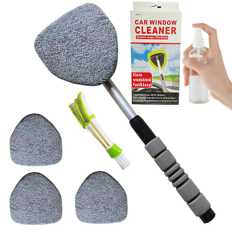 Telescopic Microfiber Car Windshield Defogger Window Cleaning Brush
