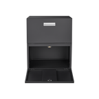 Office furniture Copier Cabinet black 2 door steel copier stand mobile pedestal file Printer Stand