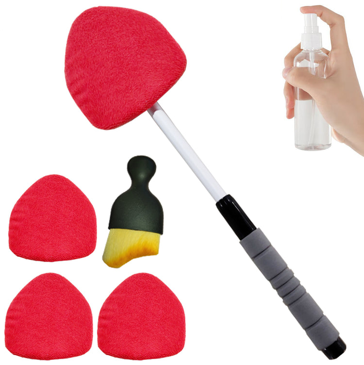 Telescopic Microfiber Car Windshield Defogger Window Cleaning Brush