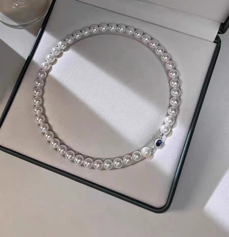Mother-of-Pearl Necklace with 925 Sterling Silver Details