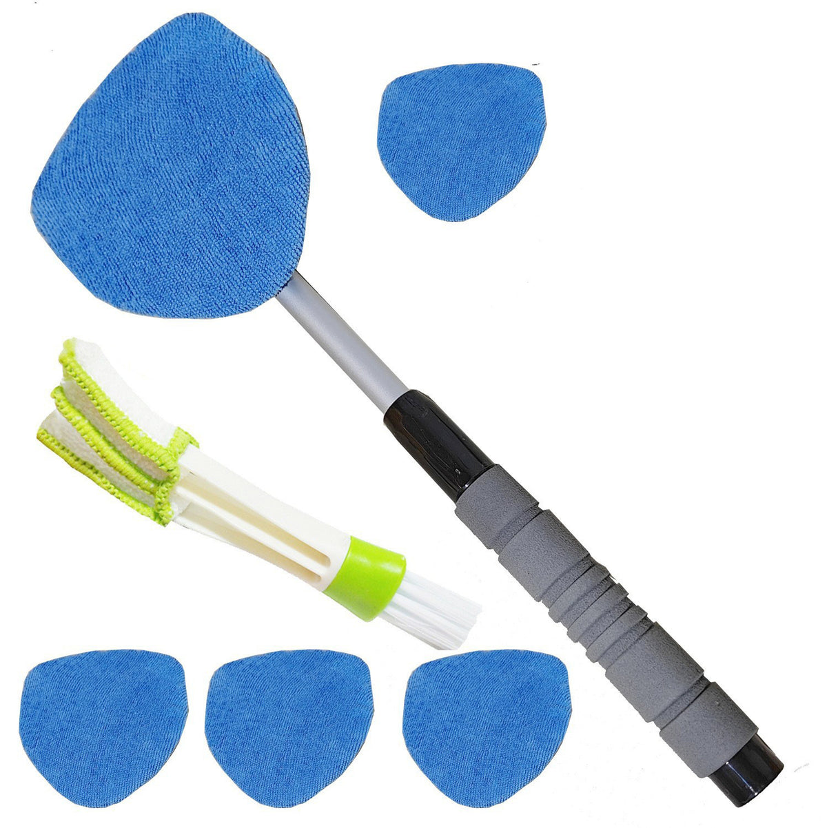 Telescopic Microfiber Car Windshield Defogger Window Cleaning Brush