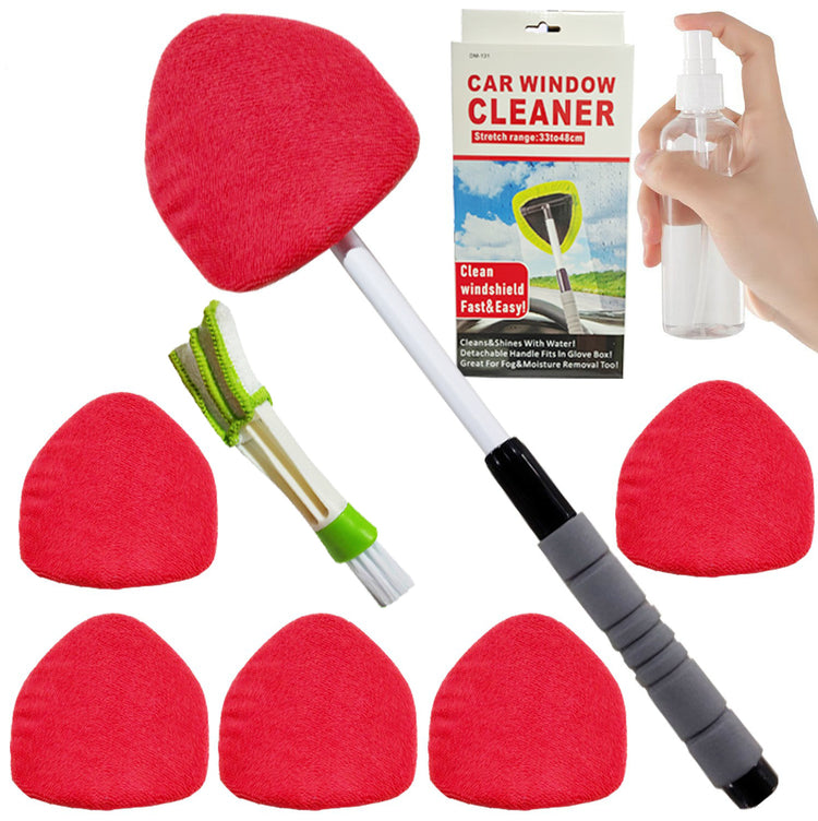 Telescopic Microfiber Car Windshield Defogger Window Cleaning Brush