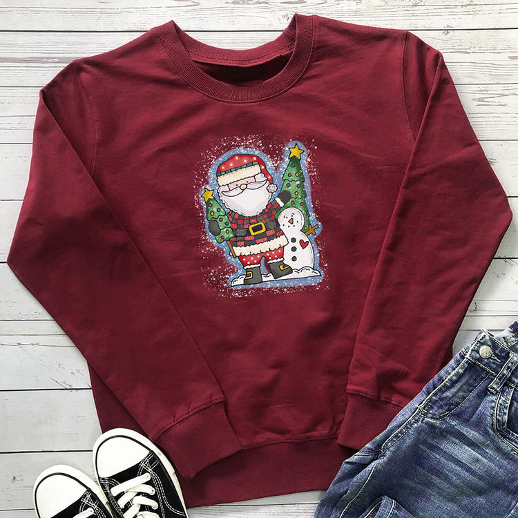 Christmas tree print hoodie