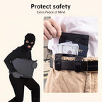 Black Oxford Cloth Mini Belt Wallet