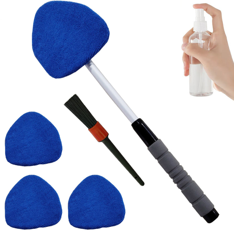 Telescopic Microfiber Car Windshield Defogger Window Cleaning Brush