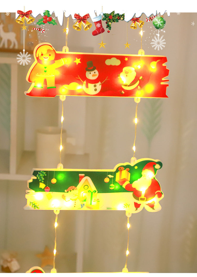 Christmas Hanging LED Lights – Indoor Window Decoration