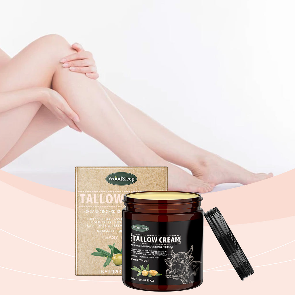 WoodSleep Tallow Creme Skin Moisturizer Acne Care Hydrates And Nourishes Skin Elasticity