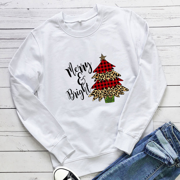 Christmas tree print Christmas hoodie