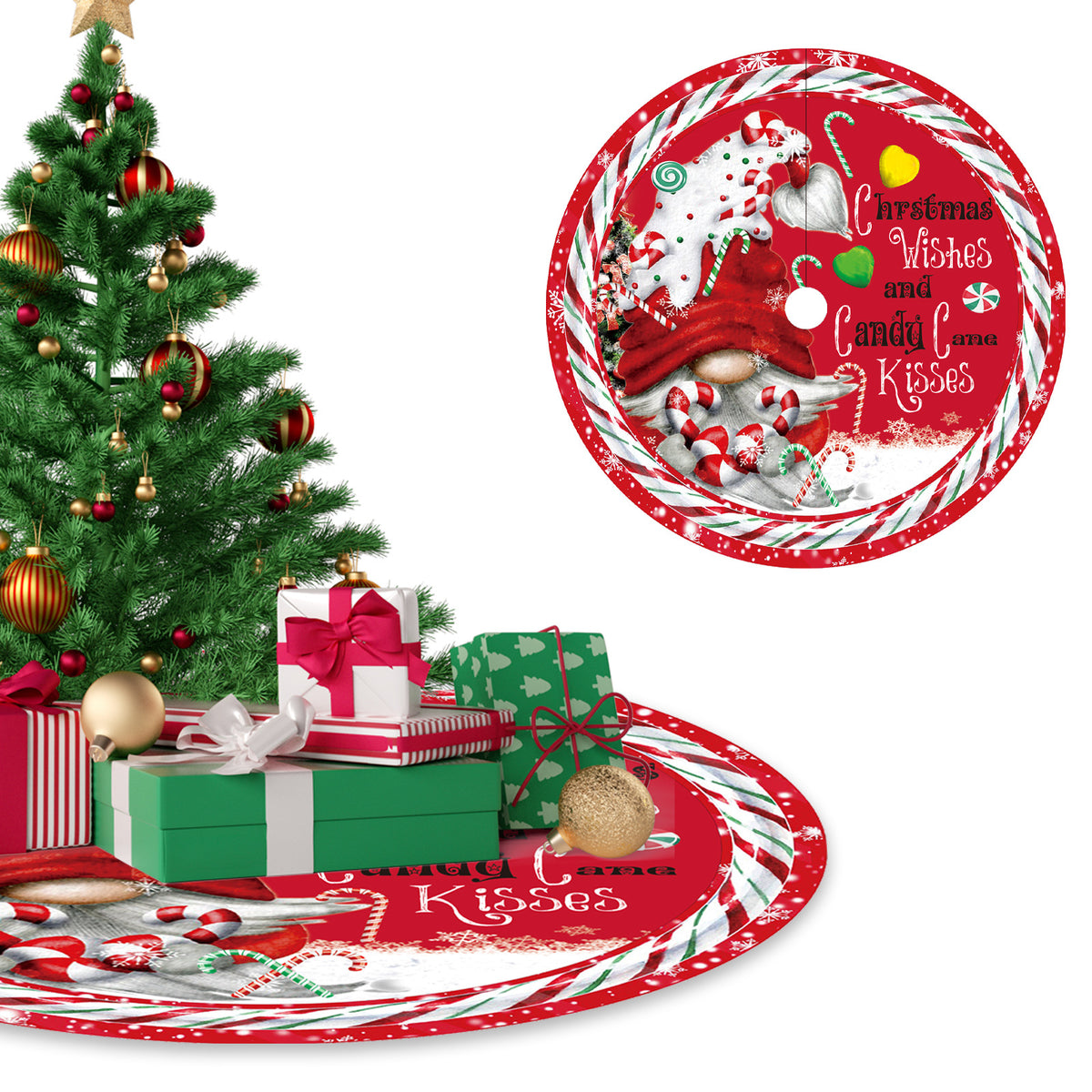 Christmas Tree Skirt – 120 cm, Six Festive Designs
