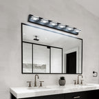 39-Inch Matte Black 6-Light LED Vanity Light