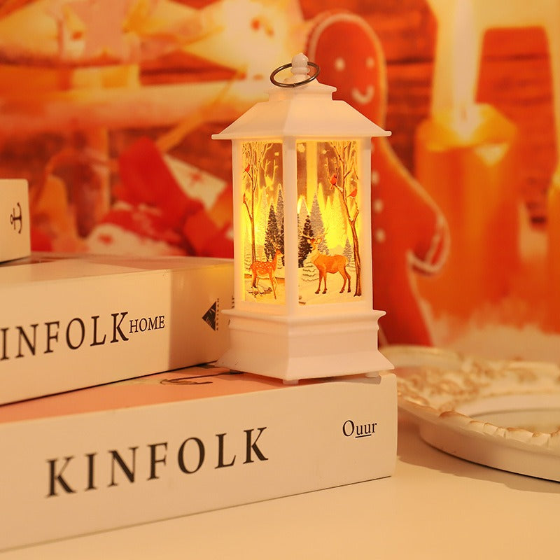 Christmas wind lights candles table lamps small night lights elderly snowmen decorations small night lights desktop ornaments