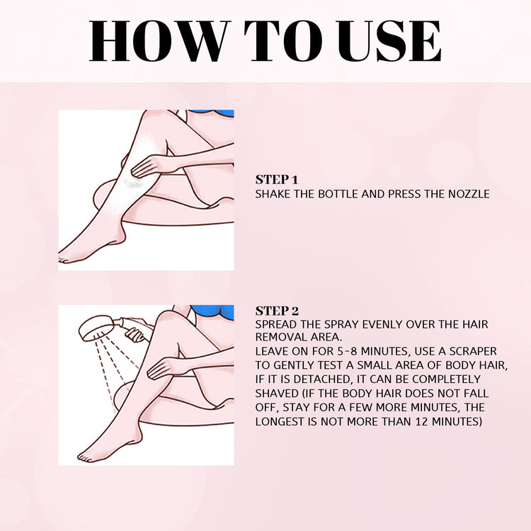 EELHOE Honey Mousse Hair Removal Spray, Full Body Hair Removal Armpit Hair Leg Hair Foam Mild Skin Friendly Does Not Stimulate