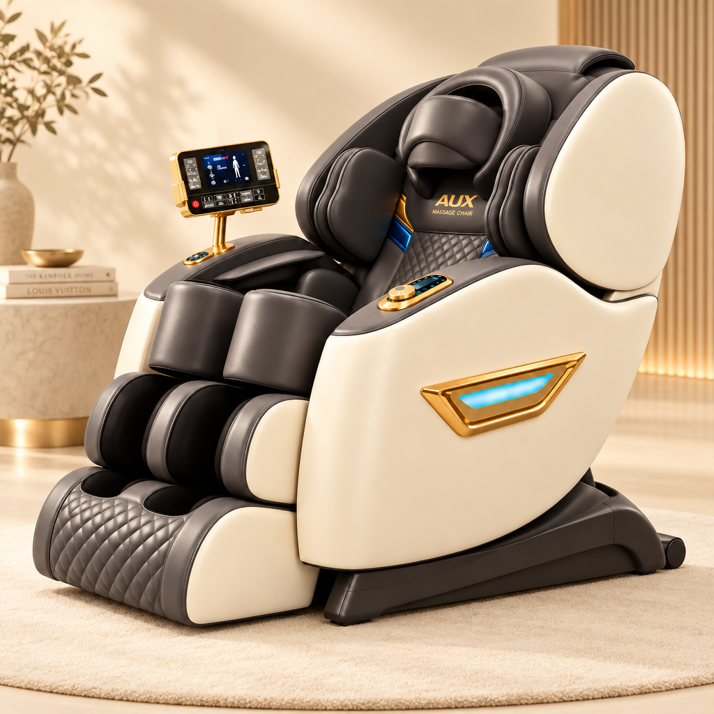 Gravity Salon AI Voice Massage Chair, White