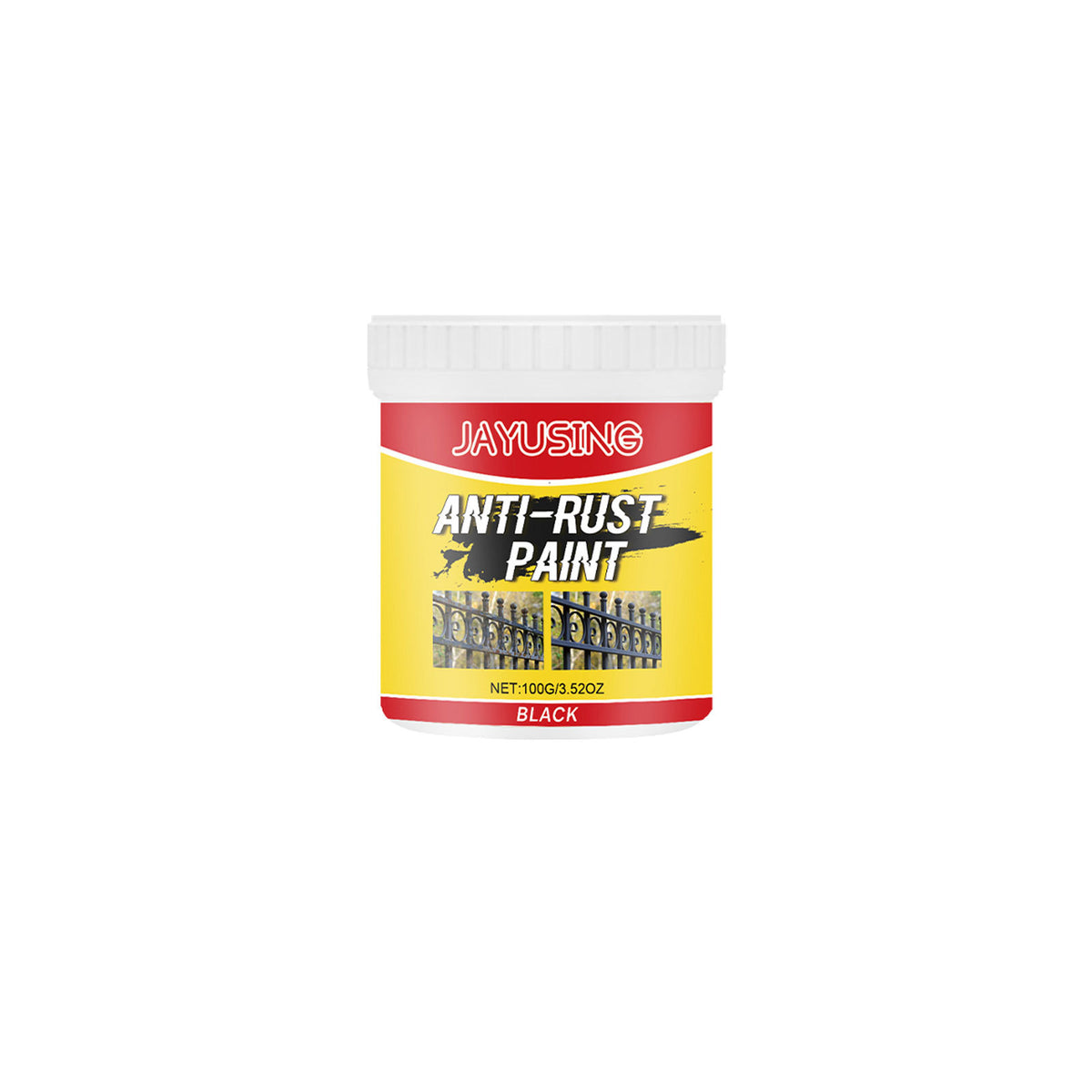 Jayusing Red Rust Removal Paint, Iron Door Railing, Metal Anti-Rust Cleaning And Renovation, Anti-Rust Coating Primer