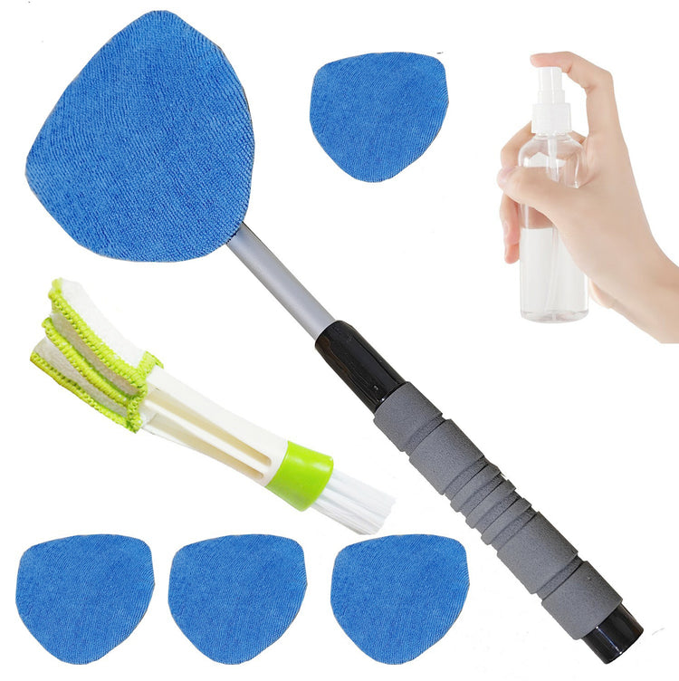 Telescopic Microfiber Car Windshield Defogger Window Cleaning Brush