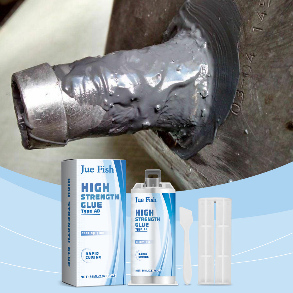 Jue Fish Metal Repair Epoxy Adhesive, Casting Glue Ab Adhesive Repair Agent Waterproof Plugging Metal Adhesive