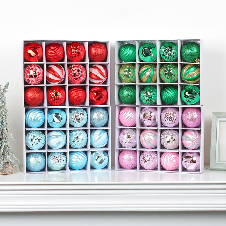 Christmas Tree Baubles – 6 cm, Box of 12