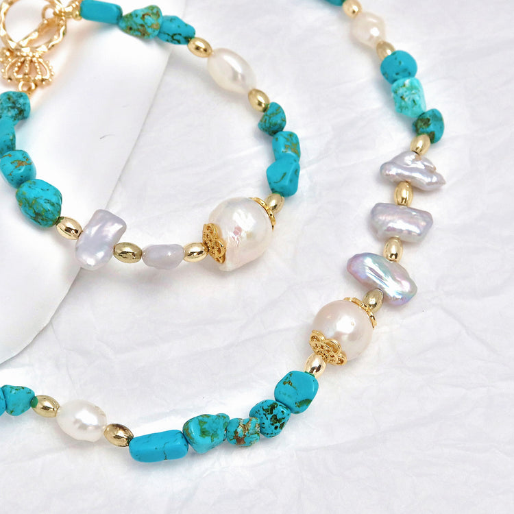 Pearl Beaded Jewelry – Bracelet, Necklace or Set