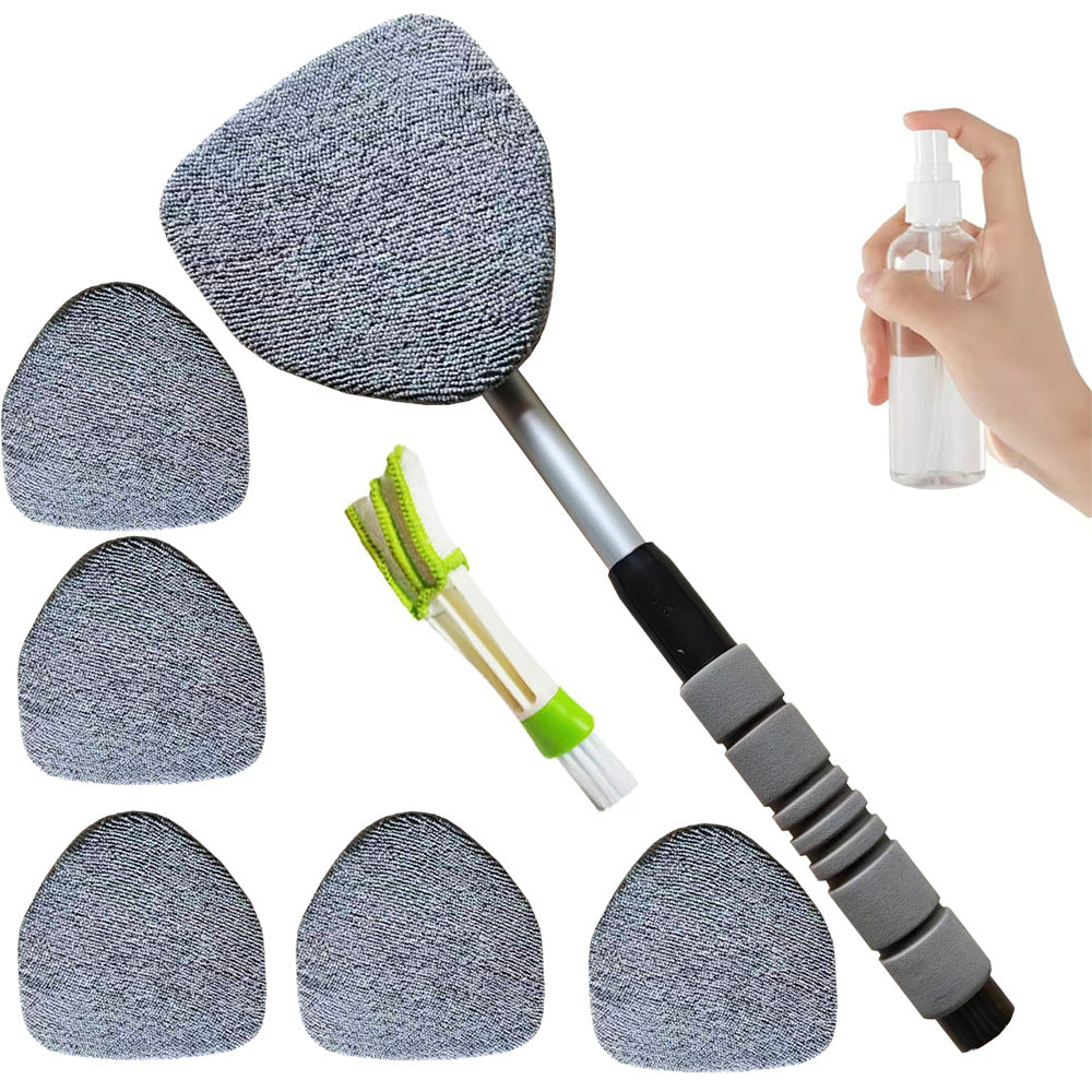 Telescopic Microfiber Car Windshield Defogger Window Cleaning Brush
