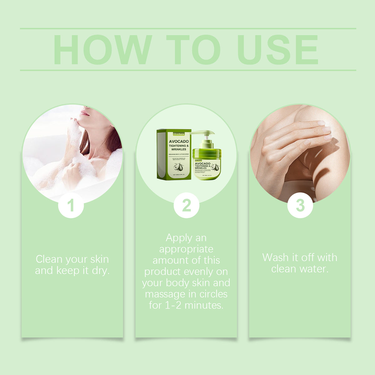 OceAura Avocado Exfoliating Body Lotion Hydrates And Moisturizes All Over The Skin