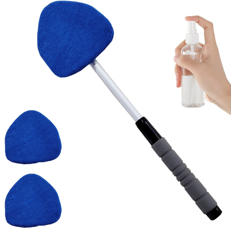 Telescopic Microfiber Car Windshield Defogger Window Cleaning Brush