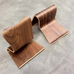 One-piece molded wooden laptop drawing bedside stand, computer storage, tablet charging rack