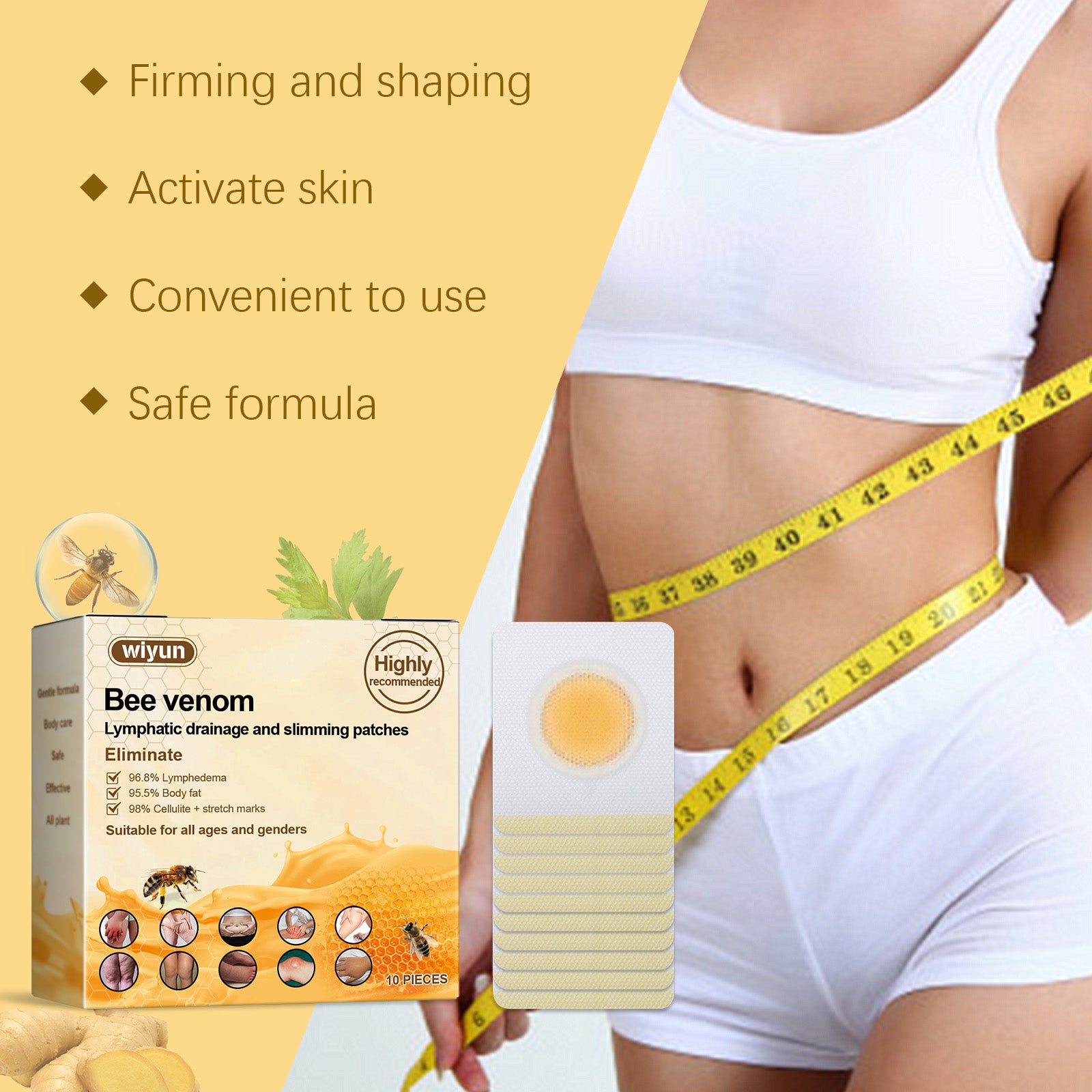 Wiyun Beauty Considerate Lift Skin Light Shape Body Shape Shape Body Management Care Patch