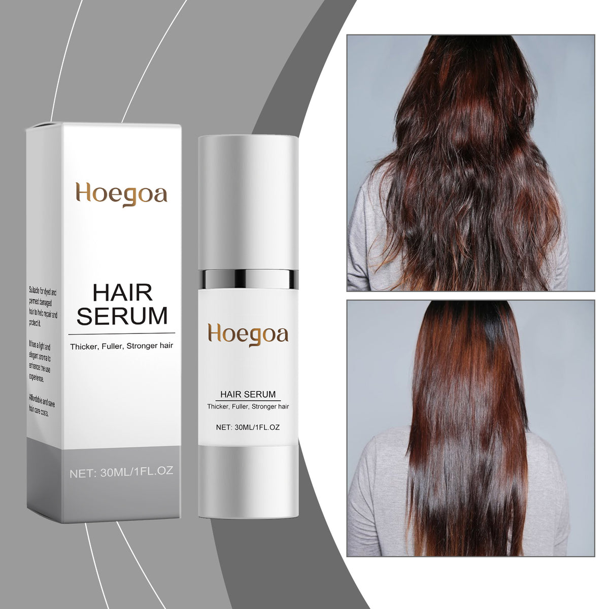 Hoegoa Hair Conditioner Essence, Dry Hair Split End Repair Frizzy Hair Moisture And Smooth Hair Care