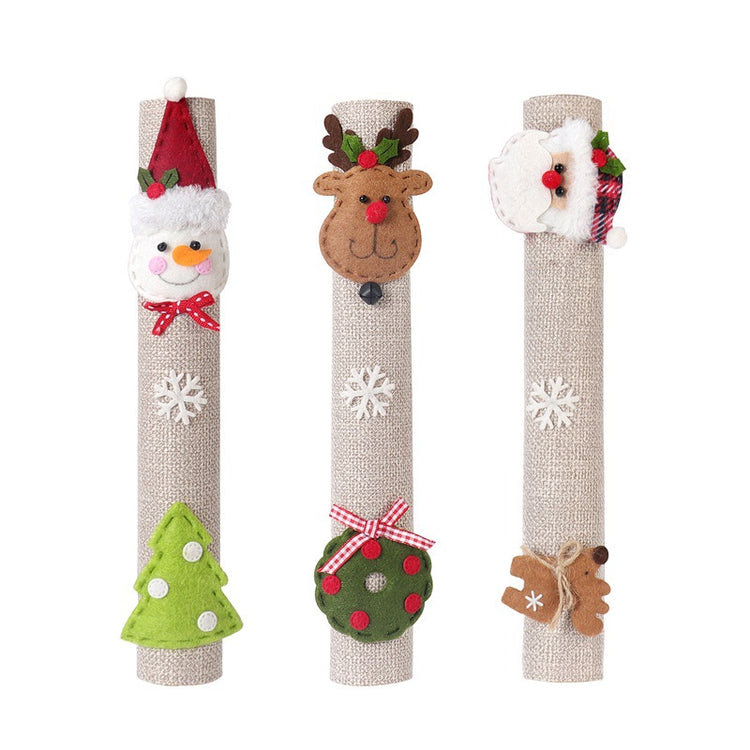 Christmas Kitchen Appliance Handle Covers – 3-Piece Set