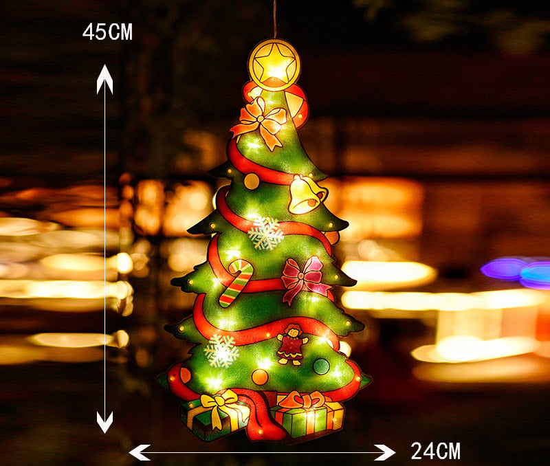 Christmas Lights Window Hanging Lights Christmas Decorative Lights Shop Window Led Sucker Lights Small Colored Lights