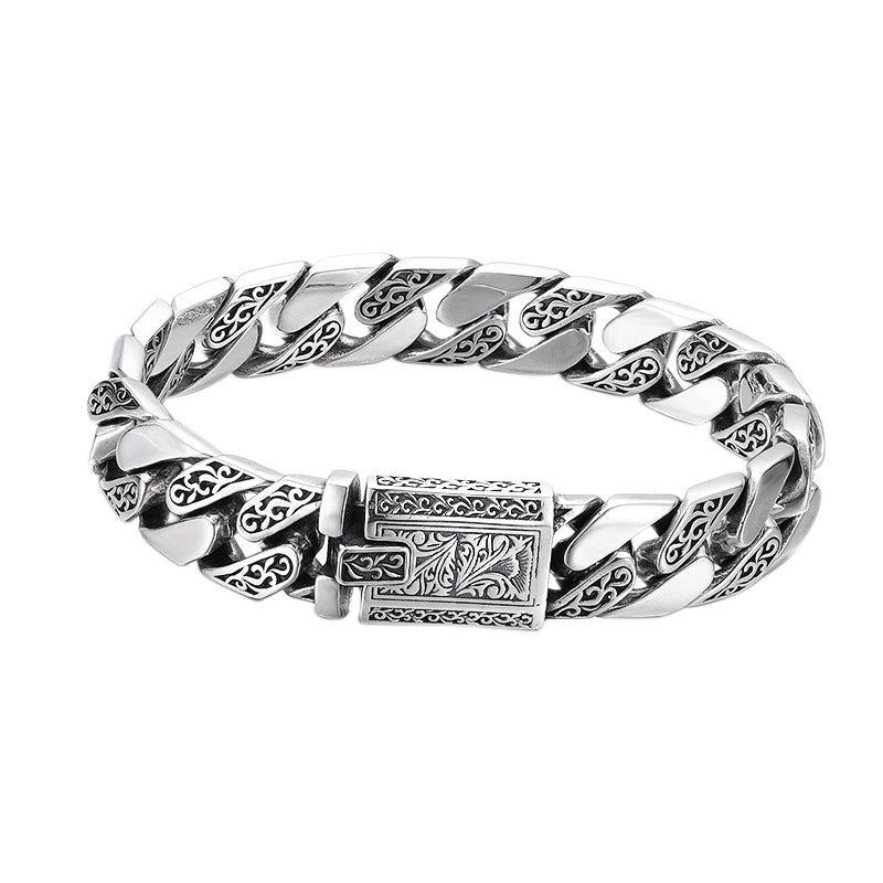 Vintage-Style Cuban Link Bracelet