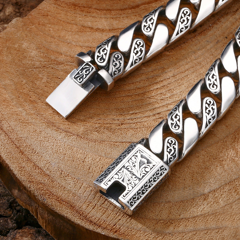 Vintage-Style Cuban Link Bracelet