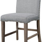 TOPMAX 7-Piece Extendable Dining Set, Golden Brown & Gray