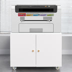 Office furniture Copier Cabinet white mobile pedestal file Printer Stand