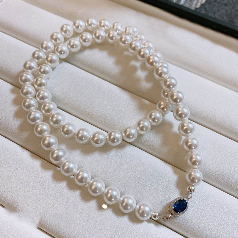 Mother-of-Pearl Necklace with 925 Sterling Silver Details
