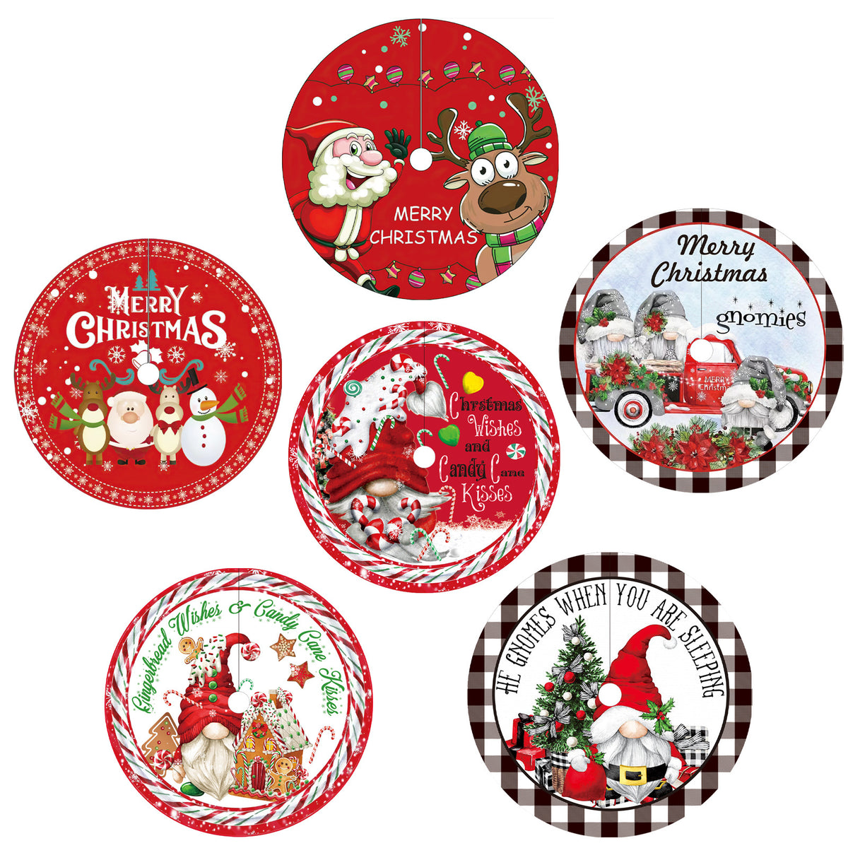 Christmas Tree Skirt – 120 cm, Six Festive Designs