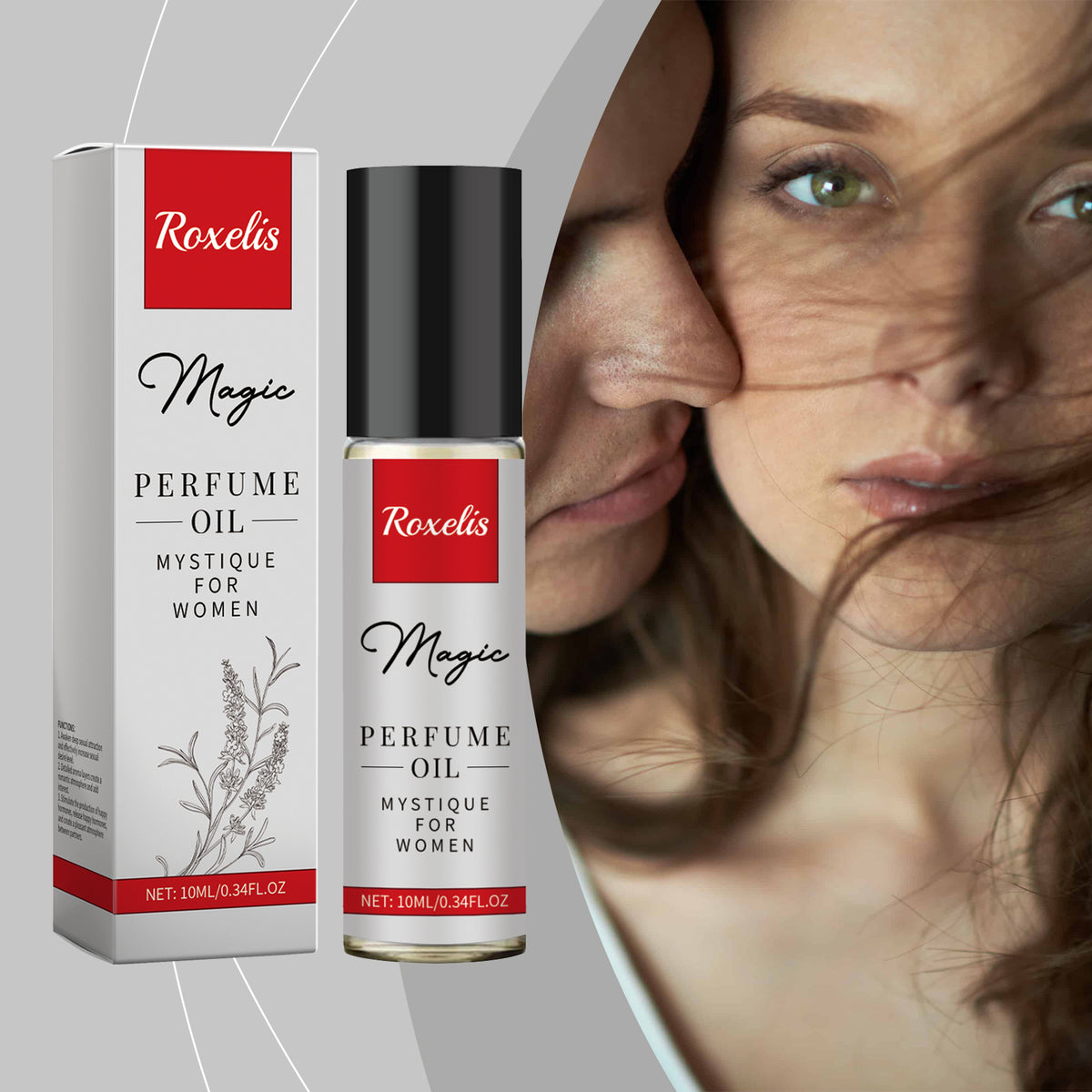Roxelis Charm Pure Perfume Oil Cologne Pheromone Romantic Fragrance Lasting Fragrance Portable Vial Perfume