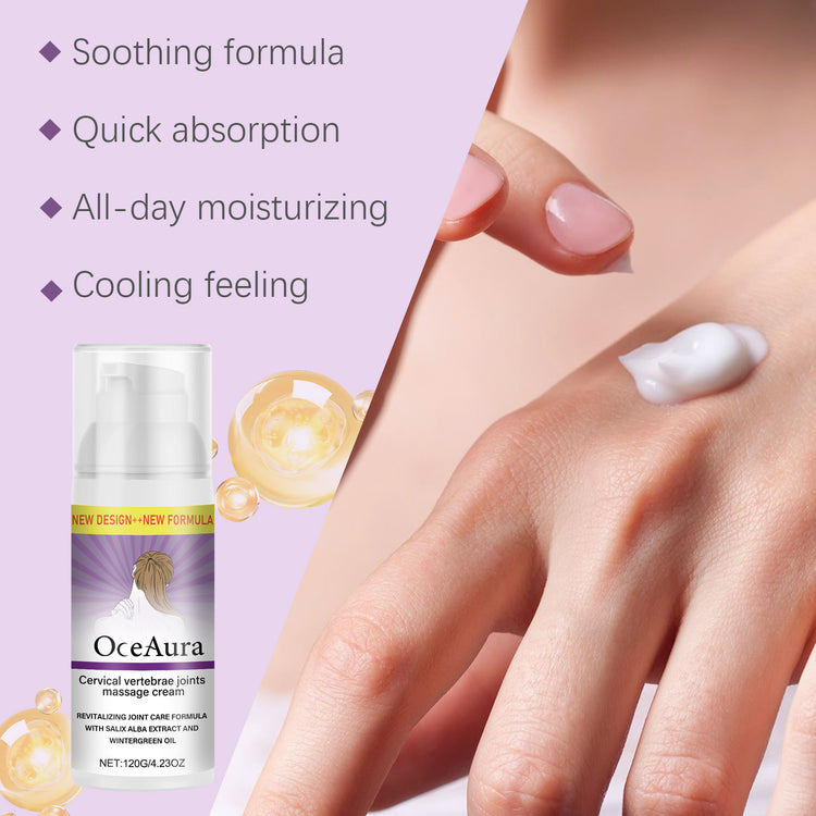 OceAura Shoulder And Neck Massage Cream Gentle Care For Shoulder And Neck Daily Massage With Topical Treatment Cream