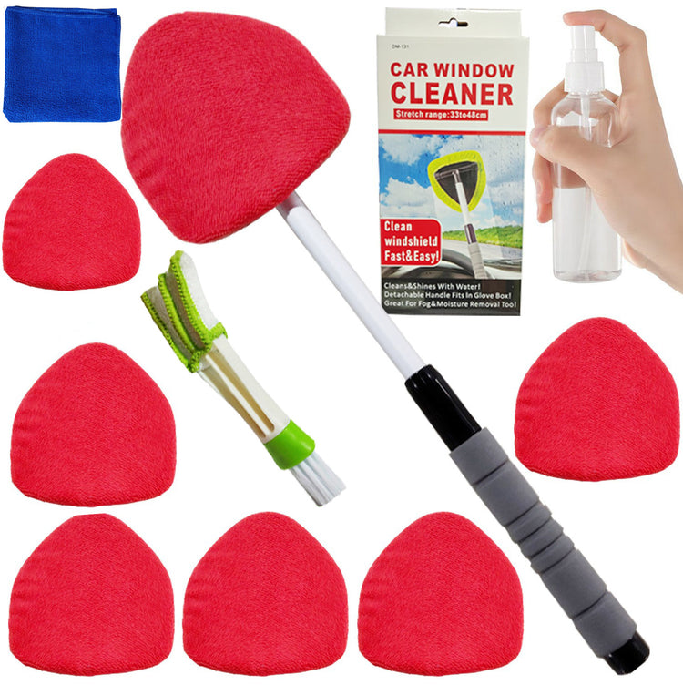 Telescopic Microfiber Car Windshield Defogger Window Cleaning Brush