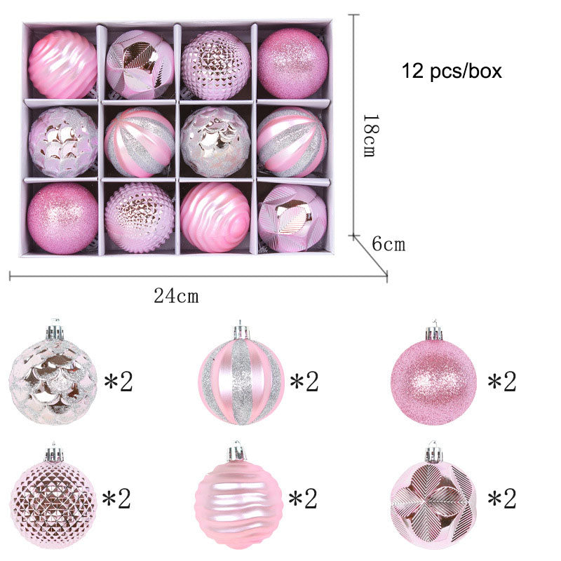 Christmas Tree Baubles – 6 cm, Box of 12