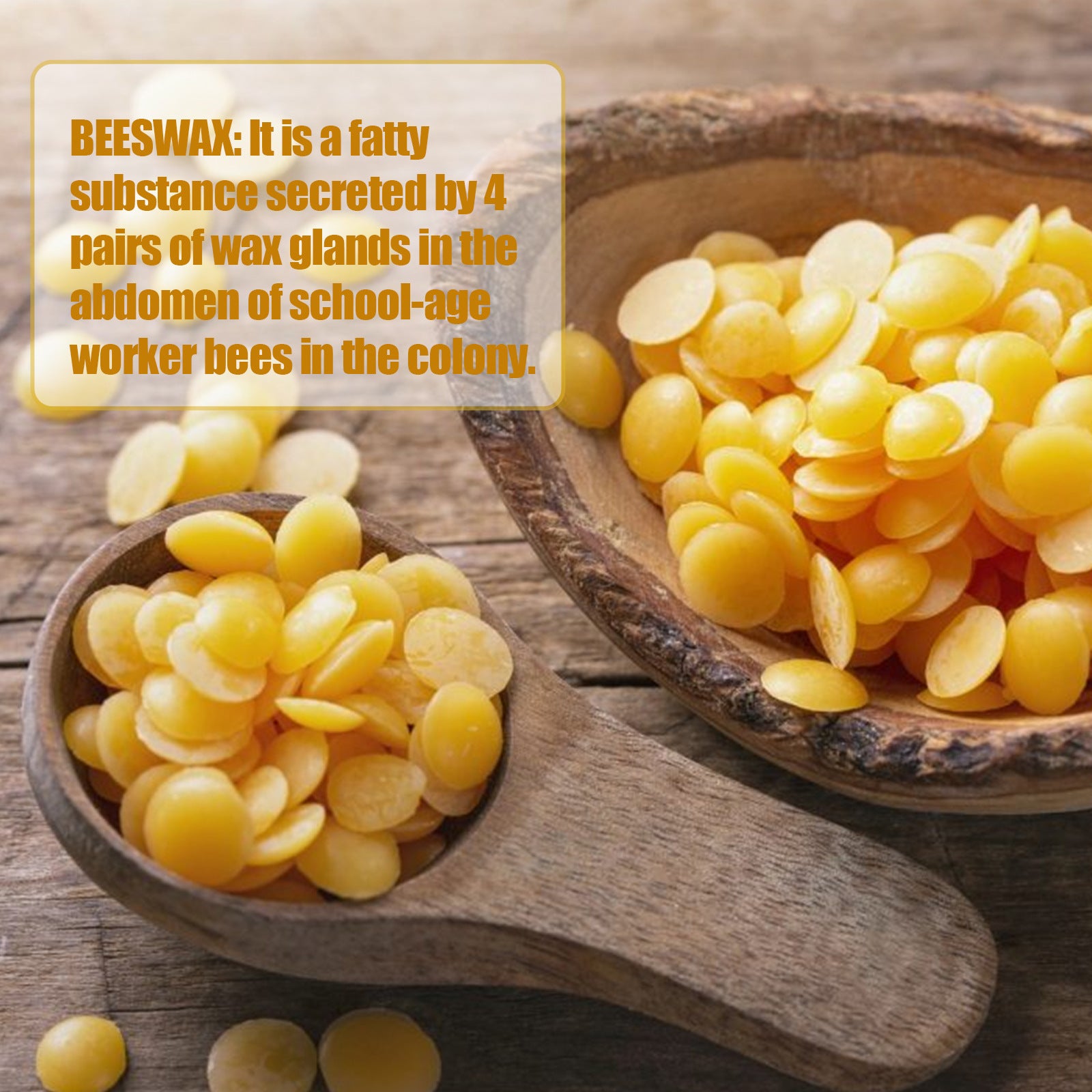 Yegbong White Beeswax, Diy Skin Care Lip Wax Candle With Multi-Purpose Cosmetic Ingredients