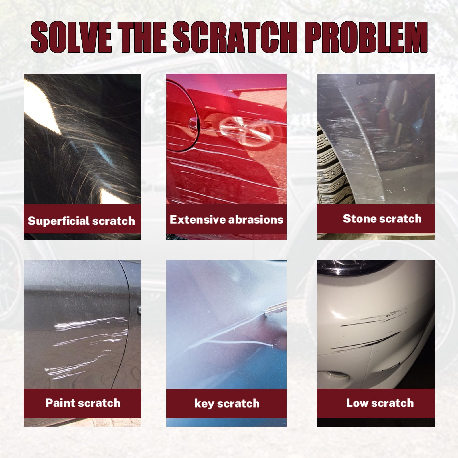 Rayhong Car Scratch Repair, Beauty Maintenance Polishing Paint Repair Car Paint Scratch Wax