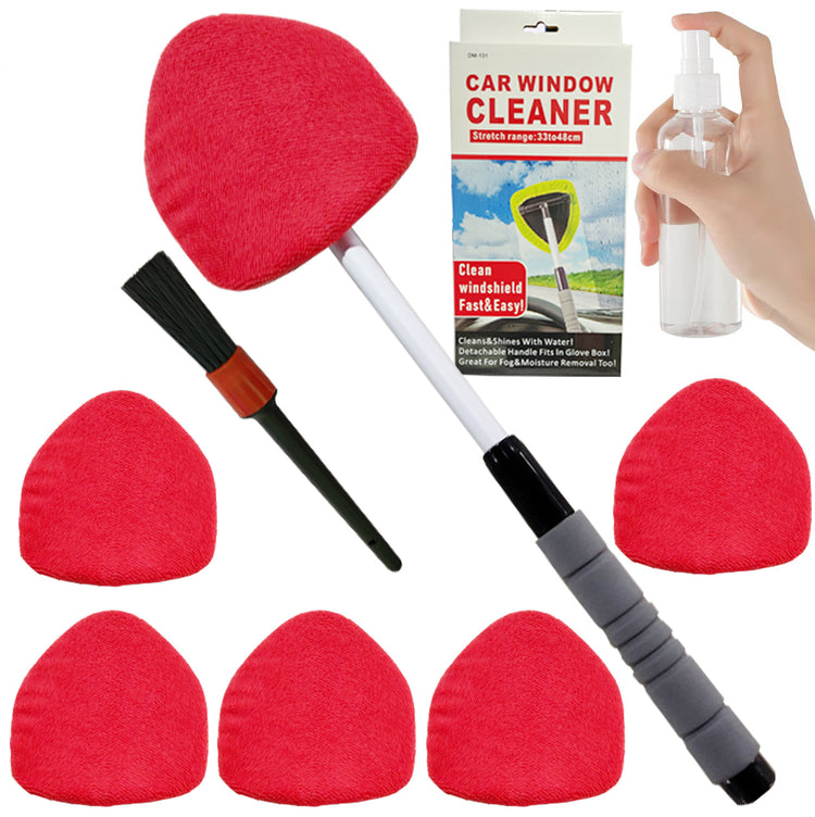 Telescopic Microfiber Car Windshield Defogger Window Cleaning Brush