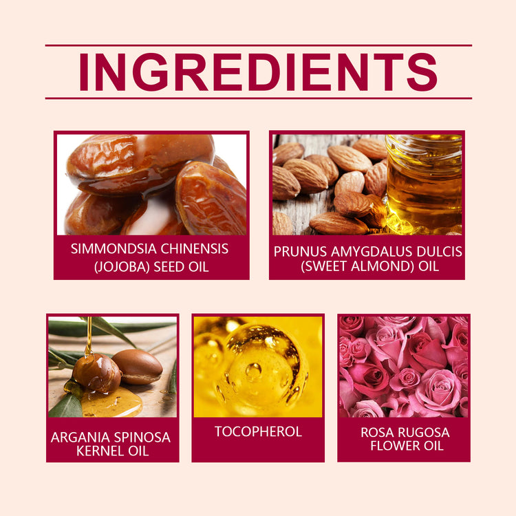 OUHOE Rose Body Oil Relieves Dry Skin And Moisturizes Body Skin Massage Care Oil