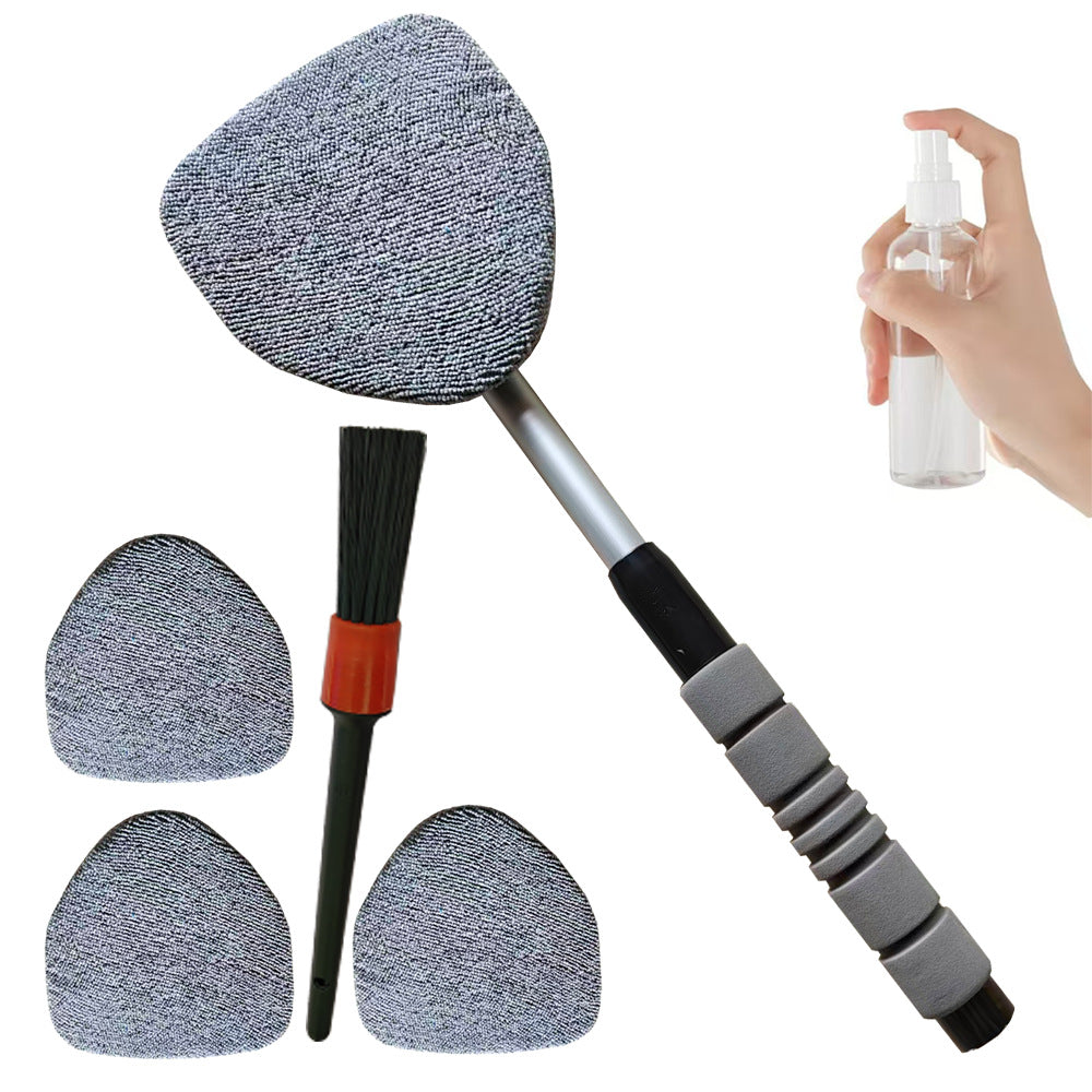 Telescopic Microfiber Car Windshield Defogger Window Cleaning Brush