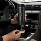 Portable Espresso Machine w/ Digital Display – 3-in-1 Capsule & Ground Coffee Maker for Travel, Camping & Office